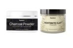 Beaface Combo Pack Charcoal Activated Powder Skin Deep Cleanser - 100gm Bentonite Clay Powder Acne Remover - 100gm (Pack-2)