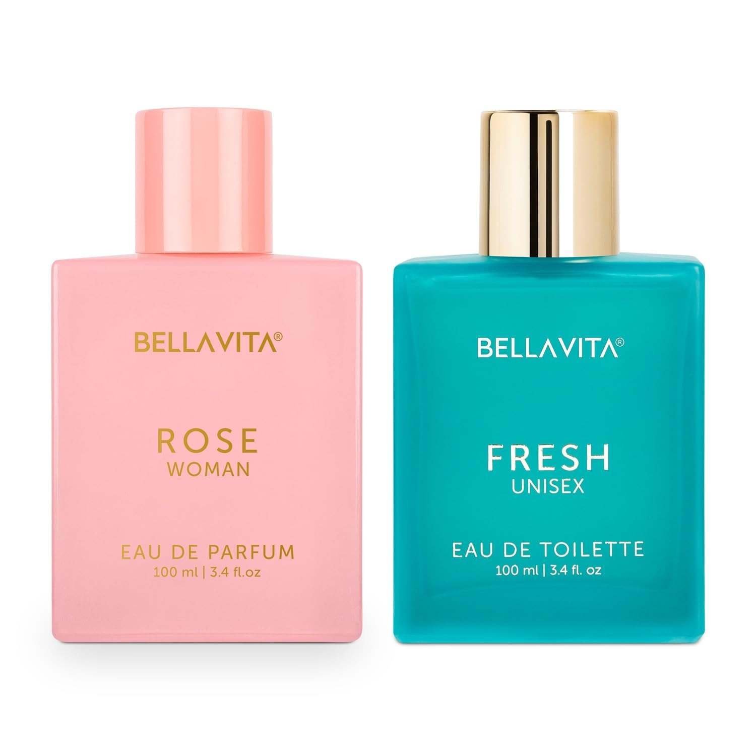 uk61EjnfhwVL-1.jpg Bella Vita Luxury Men & Women Edt Fresh, Rose Edp Liquid Perfumes Combo, Pack Of 2 Premium Long Lasting Fragrance Scents & W, 100 Ml Each - Fast UK Delivery - Image 1