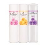 Enchanteur Romantic Perfumed Talc for Women, 250g with Roses & Jasmine & Perfumed Talc for Women, 250g with Roses, Muguets & Cedarwood & Alluring Perfumed Talc Roses and Exotic Irises, 250 g - Fast UK Delivery