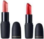 FACESCANADA Weightless Matte Lipstick - Bombshell Red 09 (Red) & FACES CANADA Weightless Matte Lipstick - Peach Candy 14 (Pink) - Fast UK Delivery