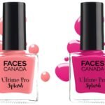 FACESCANADA Splash Glossy Finish Nail Enamel, Ballerina 201, 8 Ml & Splash Glossy Nail Enamel, Pink Flemenco 21, 8 Ml - Fast UK Delivery