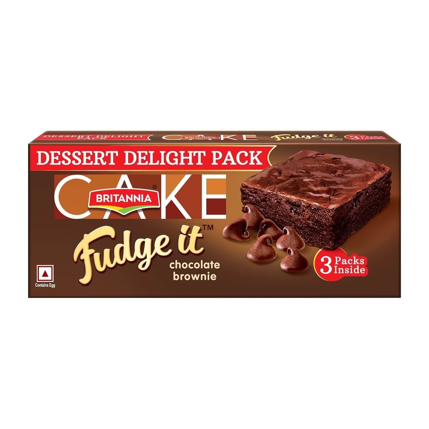 uk61GDoXVi9DL-1-1.jpg Cakes Fudge It Chocolate Brownie, 120 g - Fast UK Delivery - Image 1