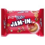 Parle Fab Jam-In Mixed Fruit Sandwich Biscuits, 495G - Flavoured, Strawberry - Fast UK Delivery