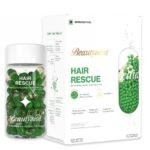 Hair Rescue |Biotin & Keratin | Hair Aminos, Vitamins, DHT Blocker for Hairfall Control & Growth |Shine, Anti Hair Fall & Breakage supplement (60 capsules) - Fast UK Delivery