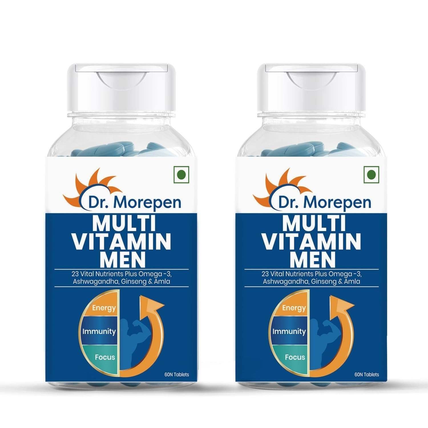 uk61GdaFRDvmL-1-1.jpg DR. MOREPEN Multivitamin For Men | Energy & Immunity Booster | 60 Tablets Pack of 2 - Fast UK Delivery - Image 1