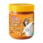 Dr. Oetker FunFoods Peanut Butter+ 100% Organic Honey Crunchy | 375g | No Refined Sugar | Sweetened With Honey | Rich in Protein, Vitamin B6 & B3 | Breakfast Spread - Fast UK Delivery