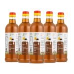 Kasutam Kachi Ghani Black Mustard Oil Plastic Bottle (1 l (Pack of 5)) - Fast UK Delivery