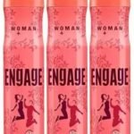 Engage Blush Deo 165 Ml Each - (495 Ml Pack Of 3) Fresh Deodorant Spray - For Women (495 Ml, Pack Of 3) - Fast UK Delivery
