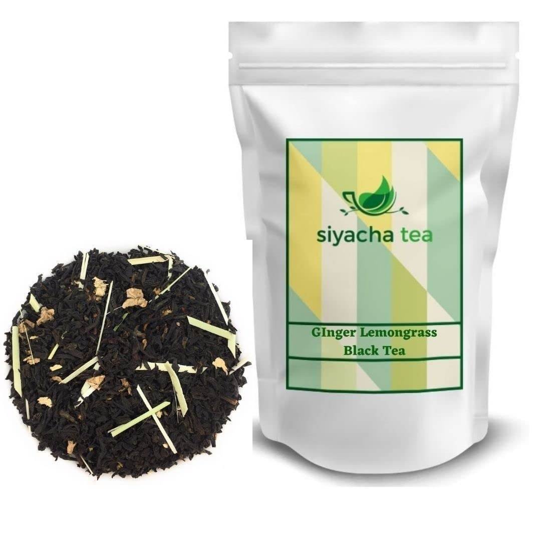 uk61HHSs8tGL-1.jpg Siyacha Tea Ginger Lemongrass Black Tea|250 Grams| Helps in Digestion| Natural Anti Oxidants Rich |Energy & Immunity Booster| Whole Loose Leaf Beverage|Makes 125 Cups (approx) - Fast UK Delivery - Image 1