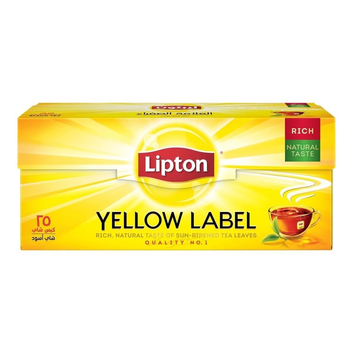 uk61I26A67v-L.jpg Lipton Yellow Label Tea 25 Tea Bag - Fast UK Delivery - Image 1