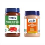 Veeba Pasta-Pizza Sauce,525 Grams & Burger Mayonnaise Pet Bottle,250 Grams - Pack of 2 - Fast UK Delivery