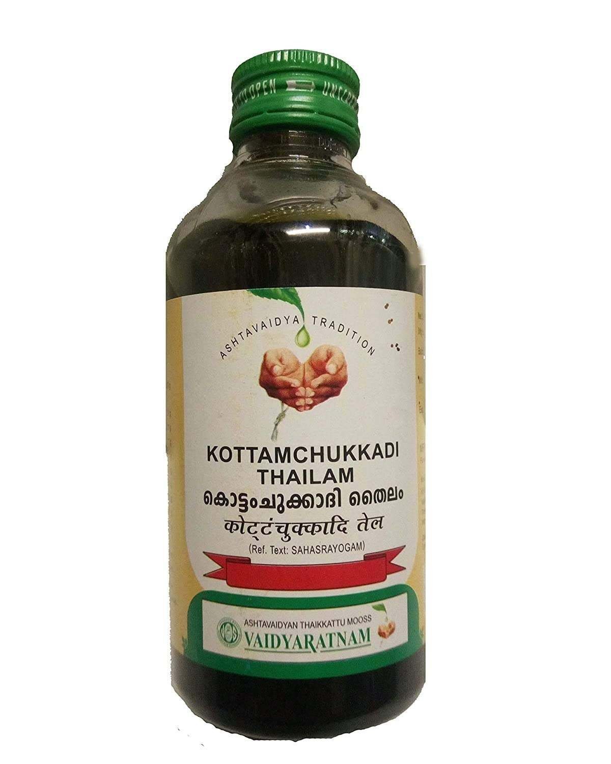uk61IWbeqkfVL-1.jpg Vaidyaratnam Kottamchukkadi Thailam 200 ml (Pack of 2) - Fast UK Delivery - Image 1
