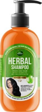 Parle Ropvatika 500ml Herbal Shampoo, Anti-Dandruff, Hair Fall Control and Scalp Treatment with Natural Ingredients, Tea Tree Oil, Aloevara and Argan Oil, for Men Woman (Sandalwood 500ml) - Fast UK Delivery