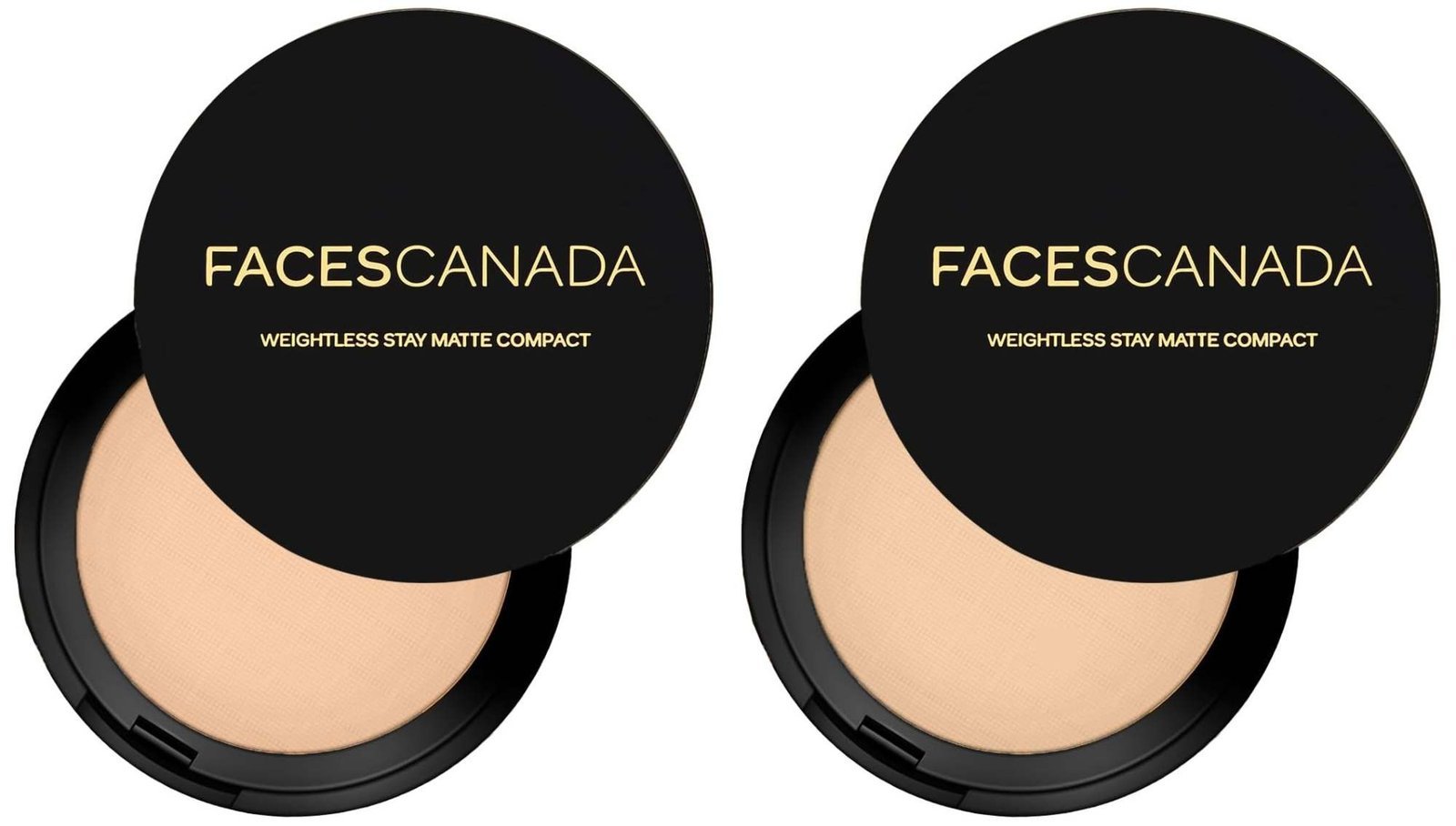 uk61IwVzwSpL-1.jpg FACESCANADA Weightless Stay Matte Finish All Compact Powder, 9 g - Beige & Weightless Stay Matte Finish Compact Powder 9 g - Natural - Fast UK Delivery - Image 1