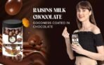 more 2 nuts Milk Chocolate Raisins Kishmish | Dryfruit Milk Chocolate coated Raisins | Jar Packing 250g - Fast UK Delivery - Image 4
