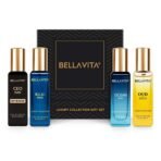 Bella Vita Luxury Collection Eau De Parfum Gift Set 4 x 20ml for Men with OUD GOLD, OCEAN, B.L.U & CEO Man Perfume|Long Lasting EDP Fragrance Scent - Fast UK Delivery