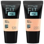 Maybelline New York Fit Me Matte+Poreless Liquid Foundation Medium Coverage For Oily Skin Powder Tube,220 Natural Beige,18Ml,128 Warm Nude,Pack Of 1 - Fast UK Delivery