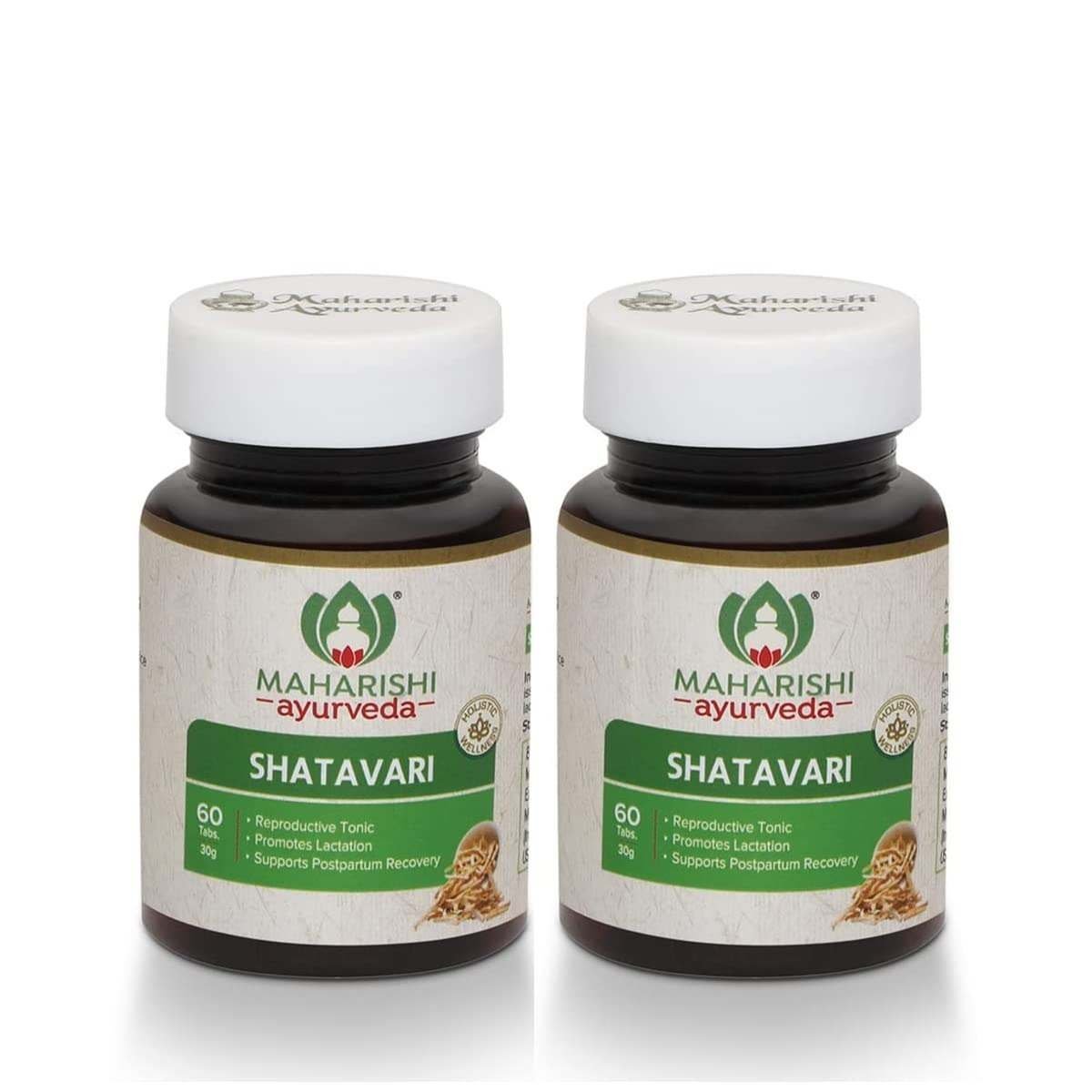 uk61L01HZDUrL-1-1.jpg Maharishi Ayurveda Shatavari Tablets | Natural Supplement for Women's Wellness (Shatavari, 60 Tablets (Pack of 2)) - Fast UK Delivery - Image 1
