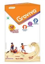 Groviva Milk Protein Powder for Kids 2-6 years | 38 Growth & Digestive Nutrients | Supports Physical Growth, Brain Development & Immunity - 1Kg (2 x 500g) BIB (Vanilla) - Fast UK Delivery