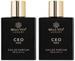 Bella Vita Organic CEO MAN Eau De Parfum Spray For Men With Lemon, Lavender, Tonka & Agarwood, Woody & Spicy Long Lasting EDP Fragrance Scent, 100ml (Pack Of 2) - Fast UK Delivery
