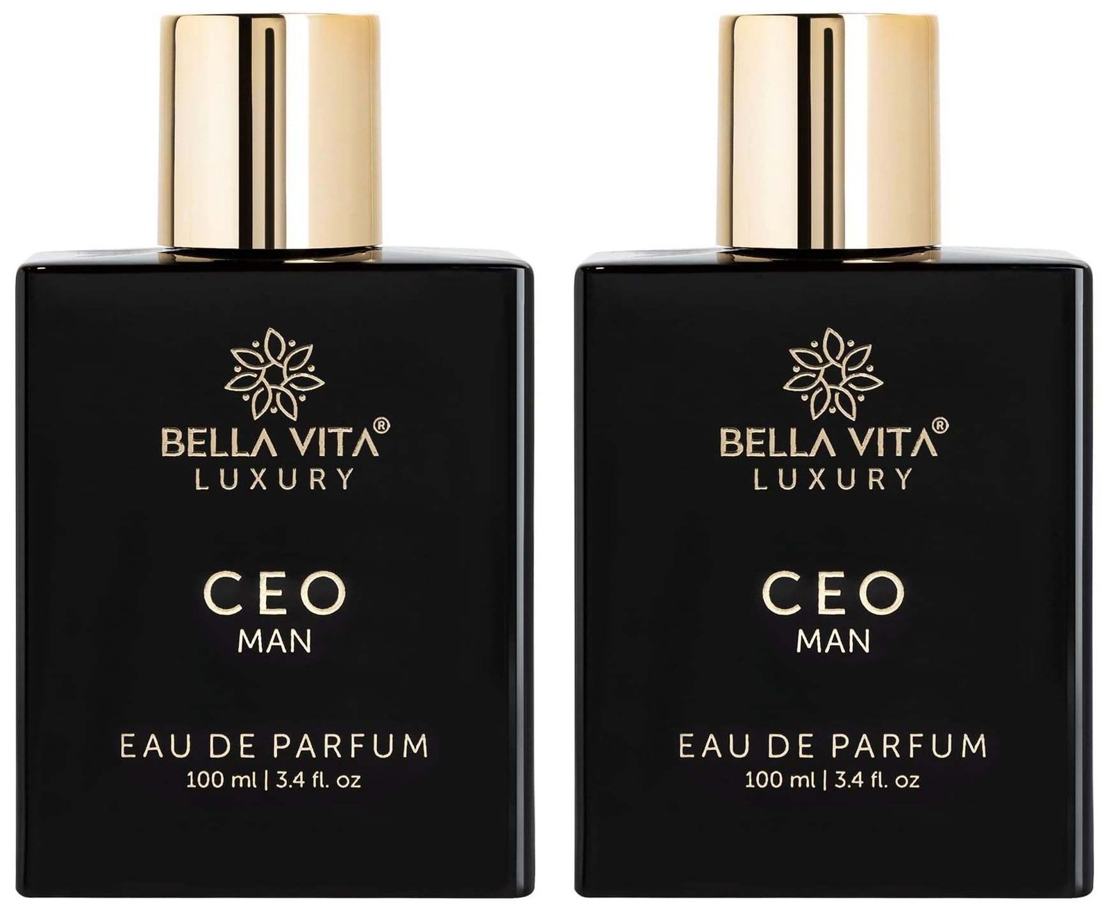 uk61L4S6ZuY-L-1.jpg Bella Vita Organic CEO MAN Eau De Parfum Spray For Men With Lemon, Lavender, Tonka & Agarwood, Woody & Spicy Long Lasting EDP Fragrance Scent, 100ml (Pack Of 2) - Fast UK Delivery - Image 1