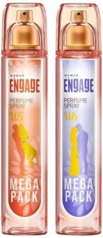 Engage Perfume Spray W5 For Women & Perfume Spray W6 For Women, 160ml Each - Fresh - Fast UK Delivery