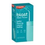 Colgate Blast Cordless Water flosser (Teal) | Blast Away Plaque Between Teeth & Gums | Helps to Promote Gum Health (1 water flosser, 2 nozzles, 1 USB charging cord) - Fast UK Delivery