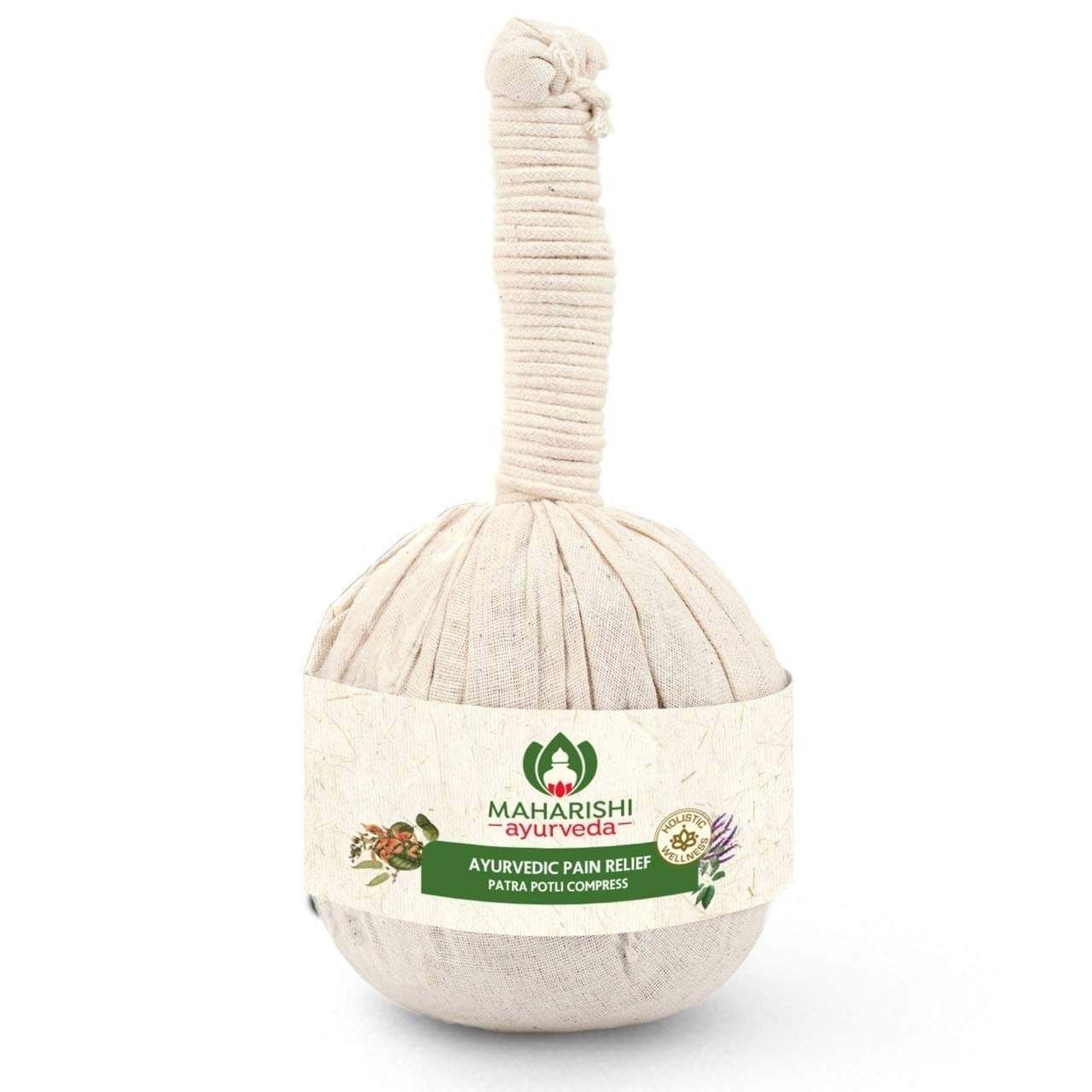 uk61Lulelq3aL-1-1.jpg Maharishi Ayurveda 100% Natural Ayurvedic Herbal Healing Potli Pain Relief Knee, Joints & Muscles Relaxation Comfort Neck, Back, Foot & Legs Increase Blood Circulation Calm Mind Body & Soul | Suitable for Men & Women - Fast UK Delivery - Image 1
