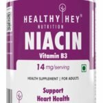 HealthyHey Nutrition Niacin Vitamin B3 120 Veg. Capsules - Fast UK Delivery
