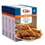 Gits Instant Dhoka Snack Mix, Makes 24 Pieces, Pure Veg, Indian Snack Mix, 800g (Pack of 4, 200g Each) - Fast UK Delivery