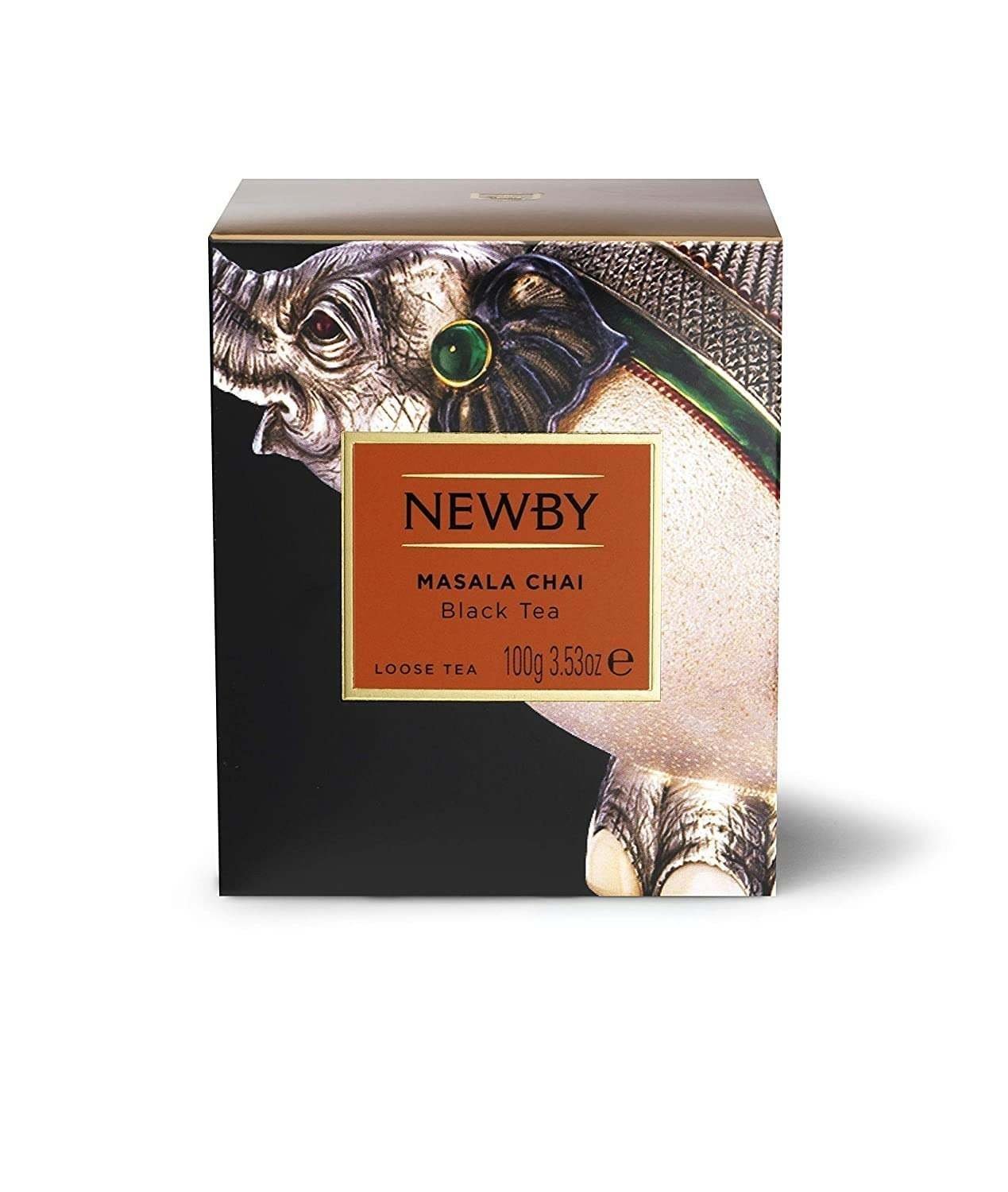 uk61M85KOfMYL-1.jpg Newby Masala Chai | Loose Leaf Black Tea | Made with Fresh, Locally Sourced Cinnamon, Clove, Black Pepper, Cardamom and Ginger | Fragrant Aroma | Sweet, Spicy Taste | 100g - Fast UK Delivery - Image 1