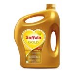 Saffola Gold Refined Cooking oil | Blend of Rice Bran & Sunflower oil | Helps Keeps Heart Healthy | 1 Litre jar - Fast UK Delivery