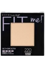 Maybelline Fit Me Matte+Poreless Pressed Powder For All Skin Types 8.5Gm With Ayur Product In Combo (220-Natural Beige) - Fast UK Delivery