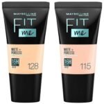 Maybelline New York Fit Me Matte+Poreless Liquid Foundation Medium Coverage For Oily Skin Tube,115 Ivory,18Ml & 128 Warm Nude,18Ml,Pack Of 1 - Fast UK Delivery