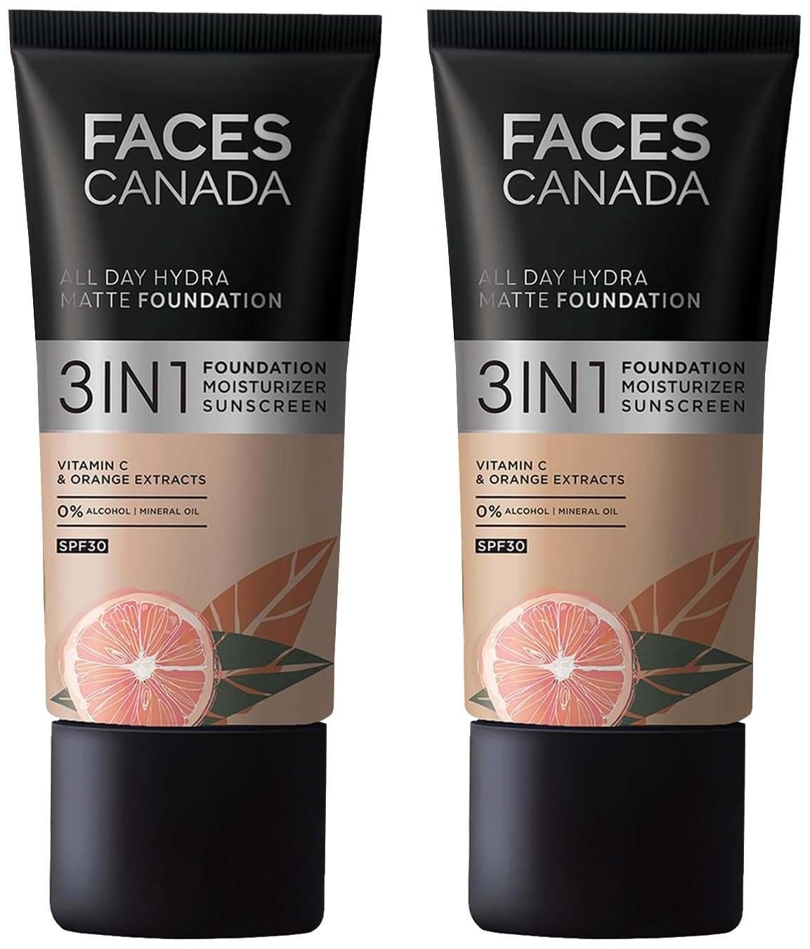 uk61NYxIa9lL-1.jpg FACESCANADA All Day Full coverage Oil Hydra Matte Foundation & All Day Hydra Matte Foundation Pack Of 2 - Fast UK Delivery - Image 1