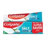 Colgate Active Salt Toothpaste, Daily Germ Protection, Combo Pack of 200g+100g, Toothpaste with Salt and Mint, Healthy Gums & Teeth, Tooth paste that Fights Germs & Provides Fresh Breath - Fast UK Delivery