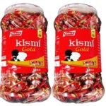 Parle Kismi Gold, Special Elaichi Flavour, 790.51g, Pack of 2 Jars - Fast UK Delivery