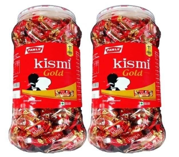uk61OMkNZYKML-1-1.jpg Parle Kismi Gold, Special Elaichi Flavour, 790.51g, Pack of 2 Jars - Fast UK Delivery - Image 1