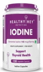 HealthyHey Nutrition Iodine | Supplement to Support The Thyroid and Maintain Healthy Cellular Metabolism* | 120 Veg Capsules - Fast UK Delivery