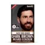 Deewal Beard Brown Color for Men | Quick & Easy 9-Min Formula | No Ammonia | Long-Lasting Natural Brown Beard Dye | Non-Drip, Skin-Friendly & Easy to Apply | Gentle & Safe Beard Hair Color (Browm, 40ml) - Fast UK Delivery