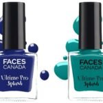 FACESCANADA Splash Glossy Finish Nail Enamel, Bahama Breeze 58, 8 Ml & Splash Glossy Nail Enamel, Morning Glory 54, 8 Ml - Fast UK Delivery
