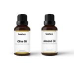 Beaface Combo Pack Almond Oil 50ml | Olive Oil 50ml | Diffuser Oil/Aromatic Bath Massage For Skin(Pack of 2)