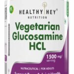 HealthyHey Nutrition Vegetarian Glucosamine (Non-Shellfish Derived) - Joint Health 60 Veg Capsules - Fast UK Delivery