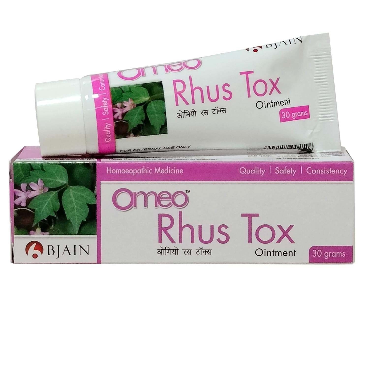 uk61PYe63kXbL-1-1.jpg Bjain Omeo Rhus Tox Homeopathic Ointment, 30 grams - Fast UK Delivery - Image 1