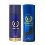 DENVER Pride & Goal Deo - 165ML Each (Combo Pack of 2) | Long Lasting Deodorant Spray For Men - Fast UK Delivery