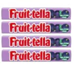 Fruit-Tella Blackcurrent Flavour Chewy Toffee Stick (Pack OF 4 x 32.4g) - Fast UK Delivery