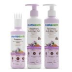 Mamaearth Rosemary Hair Fall Control Kit | Gives up to 94% Stronger Hair | Up to 93% Less Hair Fall | Made Safe Certified | For Men & Women | 650 ml - Fast UK Delivery