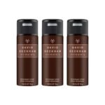 David Beckham Intimately Man Deodorant Spray 150ml (Pack of 3) - Fast UK Delivery