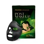 FACESCANADA Post-Makeup Detox Sheet Mask, 25G|Gentle Exfoliating Face Sheet Mask|Deep Cleansing|Rejuvenates Skin|Non-Drying|Matcha Green Tea Leaf Extract & Hyaluronic Acid|For All Skin Types - Fast UK Delivery