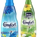 Comfort Anti Bacterial Fabric Conditioner 860mL & Comfort After Wash Morning Fresh Fabric Conditioner (Fabric Softener) - For Softness, Shine And Long Lasting Freshness, 430 ml - Fast UK Delivery